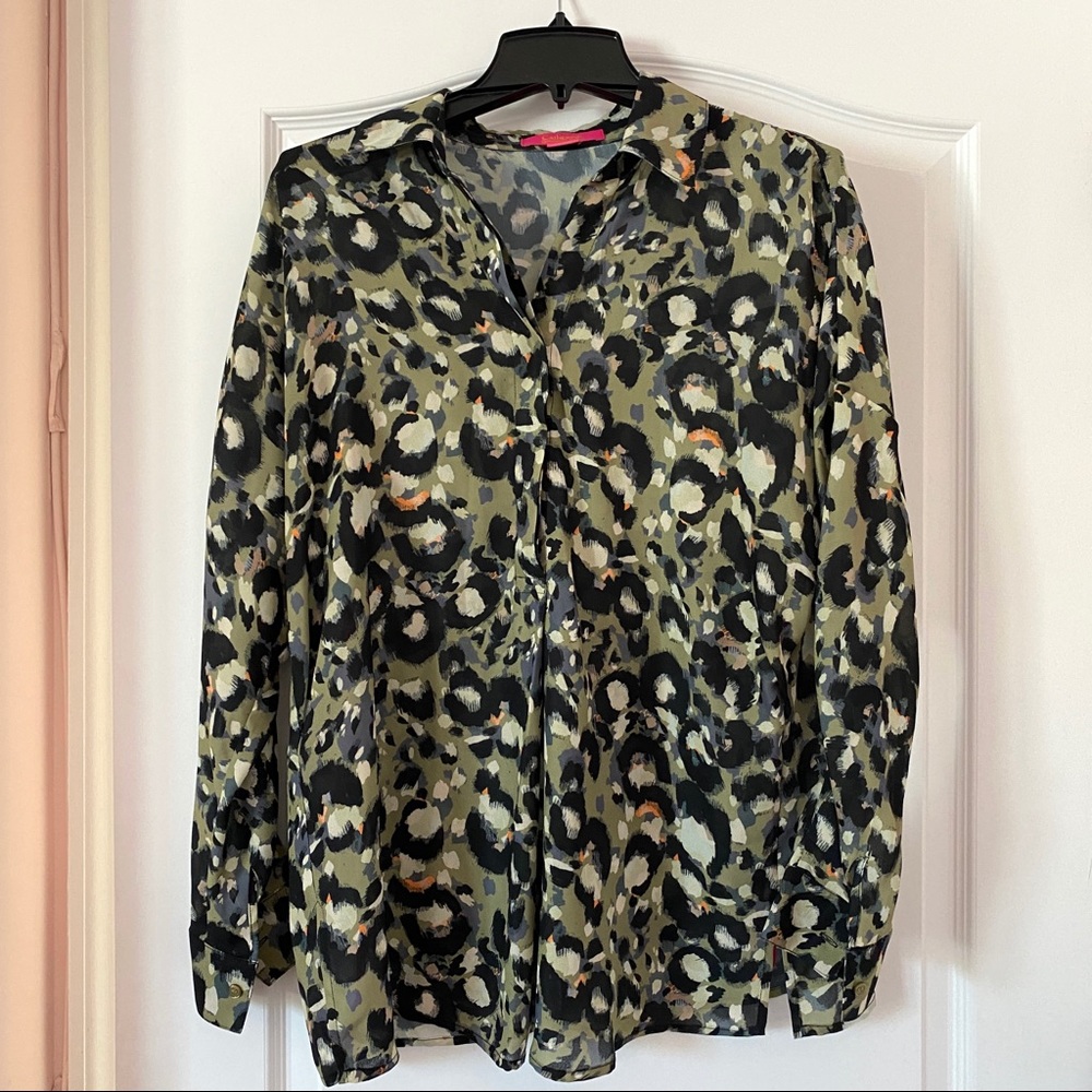 Catherine Malandrino Long Jay Blouse Small NWOT